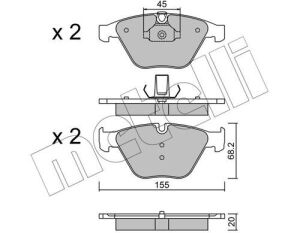 Колодки тормозные (передние) BMW 3 (E90/E91/E92/E93) 04-13/X1 (E84) 09-15/Z4 (E89) 09-16