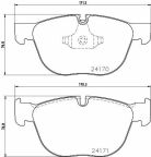 Тормозные колодки пер. BMW X5/X6 07-(ATE)