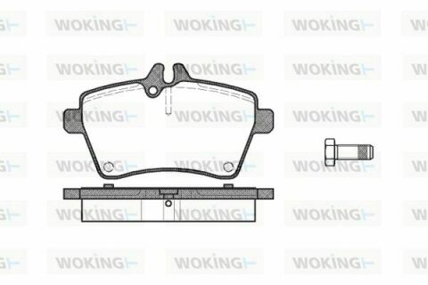 Тормозные колодки пер. Yaris/W169/W245 04-