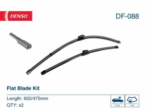 Комплект стеклоочистителей flat blade kit