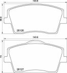 Комплект тормозных колодок, дисковый тормоз