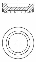 Поршень AUDI 100/VW GOLF III 1.8 89-01 (81.51mm/+0.5)