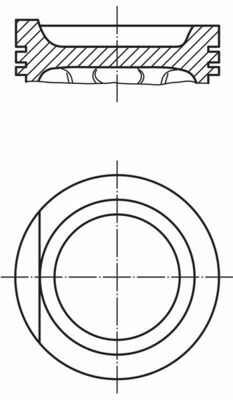 Поршень VW Passat/Jetta II/Golf 1.6 83-92 (81.51mm/+0.5)