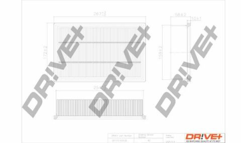 DP1110.10.0122 Drive+ - Фільтр повітря