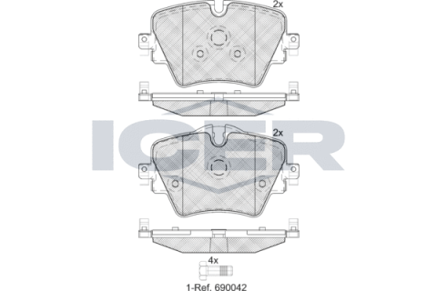 Колодки гальмівні (передні) BMW 1 (F52/F40)/3 (G20-21/80-81)/5 (G30-31)/X2-X4 17-/2 (F44-46)/X1 13-