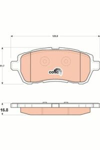 Гальмівні колодки перед. FORD Fiesta VI 1,0/1,6 08-