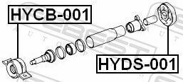 Подшипник подвесной Mitsubishi L200-07