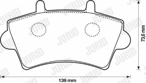 JURID Колодки гальмівні передні MASTER 1.9-2.8 01-