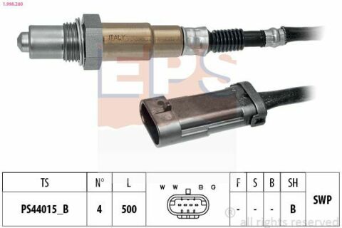 EPS Лямбда-зонд (4 конт.) RENAULT 1,4-2,0: Clio II, Kangoo, Laguna, Megane