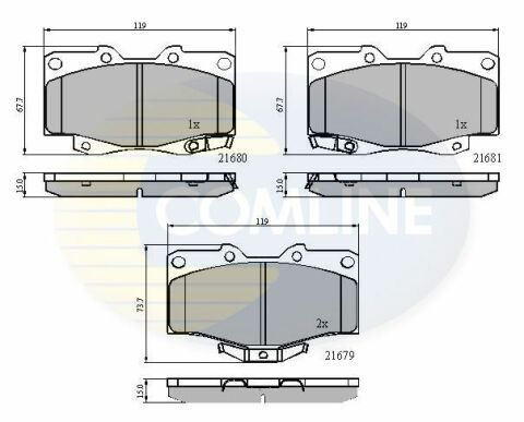 CBP3333 Comline - Тормозные колодки для дисков