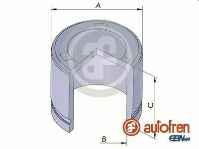 Поршень суппорта перед Hyundai i30/Sonata/Kia Ceed/Cerato/Magentis/Soul/Nissan Cube/Juke 57x50,55