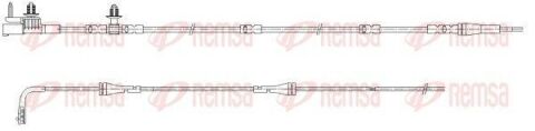 Датчик зносу гал. колодок (задн.) XF 2.0 15-