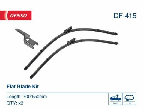 Комплект склоочисників flat blade kit