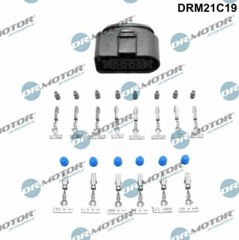 Корпус плоского разъема с фиксатором контактов, 29 элементов