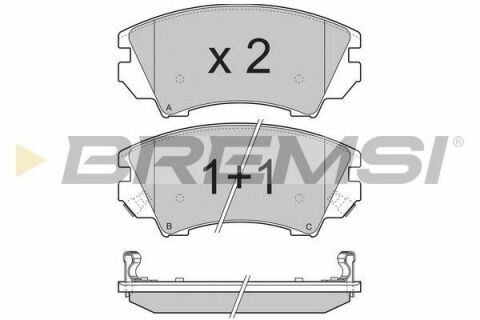 Тормозные колодки пер. Opel Astra J 09-/Insignia 08- (Mando)