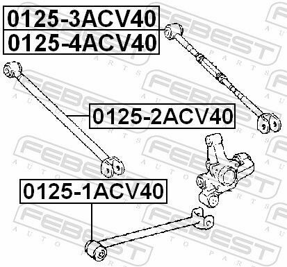 Важіль підвіски (задній) (R) Toyota Camry 06-11 (поперечний)