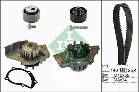 Комплект ГРМ + помпа Citroen Berlingo/Jumpy 1.9D 98- (DW8 1868) Комплект ГРМ + помпа Citroen Berlingo/Jumpy 1.9D 98- (DW8 1868)