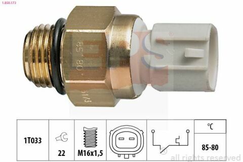 EPS MITSUBISHI Датчик включения вентилятора радиатора Colt III,IV,Galant V,Lancer V