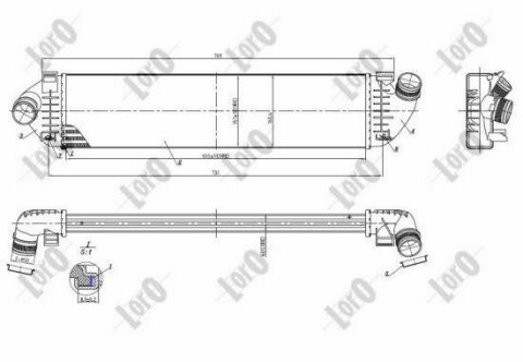 Радіатор інтеркулера Ford Mondeo/Focus 1.6-2.5D 03-