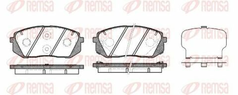 HYUNDAI Гальмівні колодки передн. Kia Carens III, Sportage, ix35, 55 05-