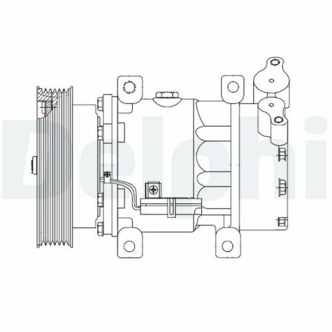 Компресор кондиціонера MB Citan 1.5CDI 12-/Nissan Juke/Note/Micra/Renault Clio/Kangoo 1.2-1.6 03-