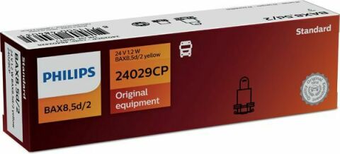 24029CP (PHILIPS) BAX 8,5d/2 Yellow 24V 1,2W B8,5d/2