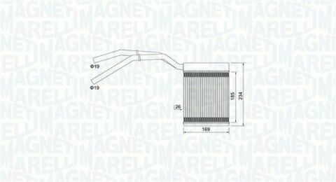 Радіатор опалення c-max,focus,kuga i,mazda 3/5,volvo