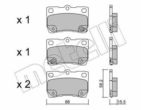 Колодки гальмівні (задні) Lexus GS/IS II/IS C 05-