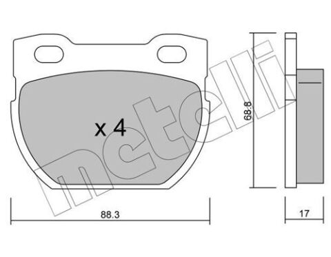 Колодки тормозные (задние) Land Rover Defender 98-16