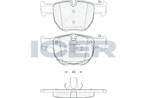 Колодки гальмівні (передні) Land Rover Range Rover III 02-12