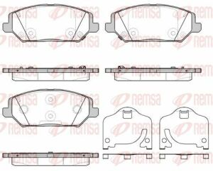 Колодки тормозные передние ceed, proceed, xceed, hyundai i30