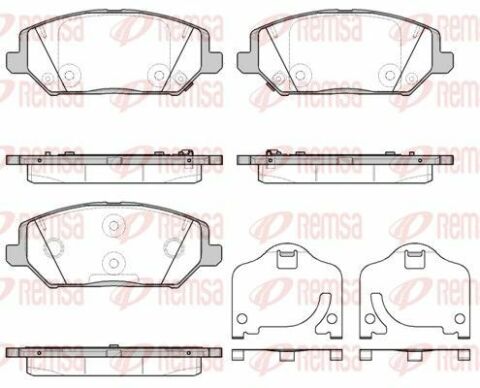 Колодки гальмівні передні ceed, proceed, xceed, hyundai i30