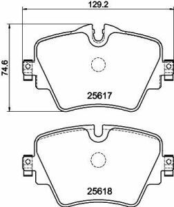 Гальмівні колодки пер. F40/F45/F46/G20/F90/G31/F97 14-