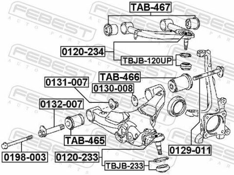 Гайка з ексцентриком Land Cruiser 08-