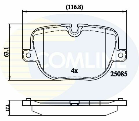 CBP02212 Comline - Тормозные колодки для дисков