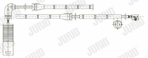 JURID BMW Датчик торм. колодок передн. 3 E46