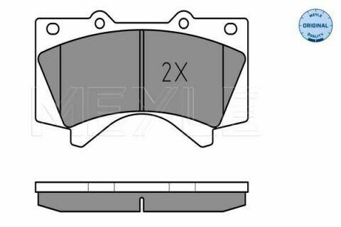 Колодки тормозные (передние) Toyota Land Cruiser 200 08- (Advics)