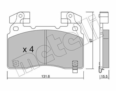 Колодки тормозные (передние) Opel Insignia B 17-