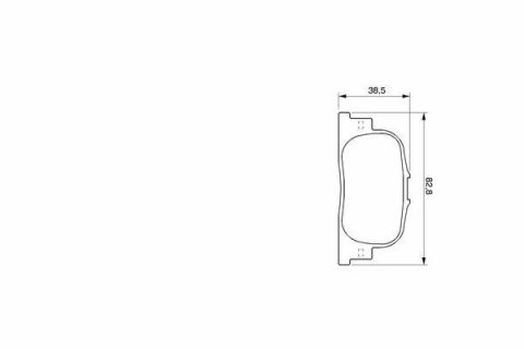 Колодки гальмівні (задні) Toyota Camry 96-02/Prius 03-09/Lexus ES 96-01 (Akebono)