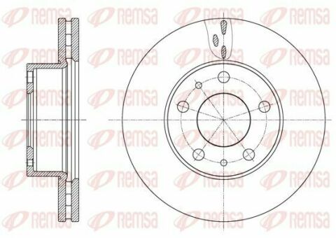 Диск тормозной передний fiat ducato 06- (280*28) (1700kg)