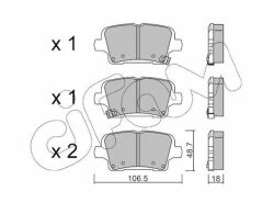Колодки гальмові задні INSIGNIA B 17- OPEL Колодки гальмові задні INSIGNIA B 17- OPEL