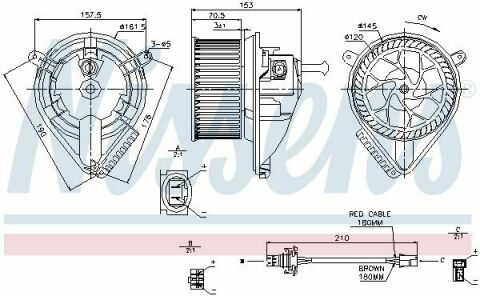 Вент.печки VW LT(96-)2.3 i(+)[OE 0018305608]