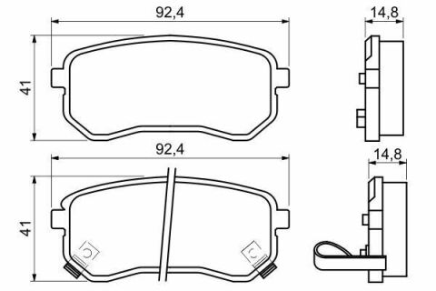 Колодки тормозные (задние) Hyundai i10 07-16/Kia Picanto 04-