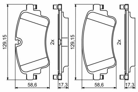 Колодки гальмівні (задні) Audi A4/A5/Q5/Q7 2.0 TFSI/TDI/3.0 TDI 15- (TRW)