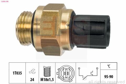 EPS HONDA Датчик включения вентилятора радиатора Accord V,VI,Civic V,VI,VII,CR-V I,II,HR-V,Rover 600 95-90C