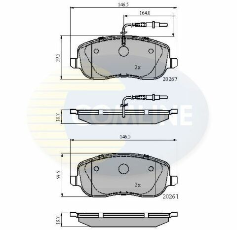 CBP11158 Comline - Тормозные колодки для дисков