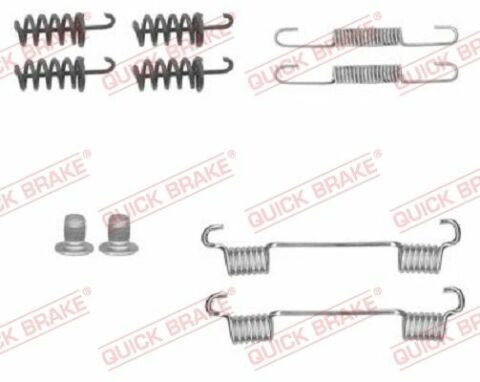 Комплект пружинок колодок ручника MB C-class 07-/CLK 02-10/E-class 09-/S-class 05-