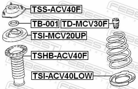 Опора амортизатора Camry 06-11