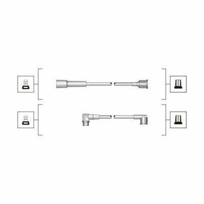 MAGNETI MARELLI Комплект высоковольтных проводов RENAULT 1.2 [941319170067]