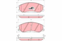 Комплект гальмівних колодок з 4 шт. дисків